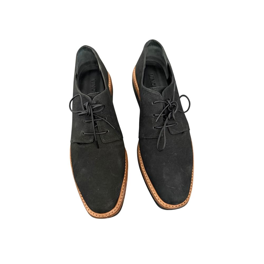 Vince derby platform black suede lace up oxfords sz 9 $325